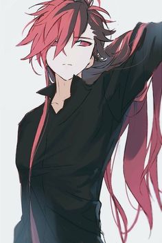 HASMEN17 Pink Hair, Anime Character, Red Hair, Anime Boy, Red