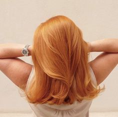 Red Lowlights, Strawberry Hair, Golden Blonde Hair, Peach Hair, Ginger Hair Color, Henna Hair, Strawberry Blonde Hair, Pretty Hair Color, Fresh Hair