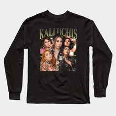 Kali Uchis Retro Collage -- Choose from our vast selection of Long Sleeve T-Shirts to match with your favorite design to make the perfect custom graphic Long Sleeve T-shirt. Pick your favorite: Classic or Premium. Customize your color! For men and women. Retro Collage, Kali Uchis, Graphic Long Sleeve, Long Sleeve T Shirts, Long Sleeve T Shirt, Long Sleeve Tshirt, Tshirt Designs, Men And Women, For Men