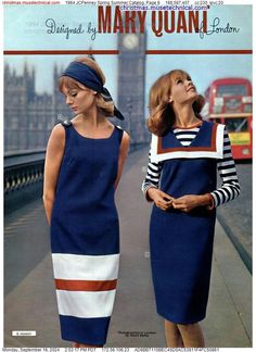 1964 JCPenney Spring Summer Catalog, Page 8 - Catalogs & Wishbooks Mary Quant 60s Fashion, Beehive Hairstyles, 50s 60s Fashion, Clothing Ads, Fashion Through The Decades, Jean Shrimpton, Nautical Vintage