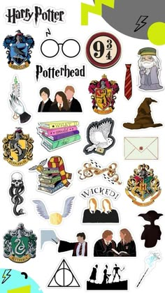 the harry potter stickers are all over the place