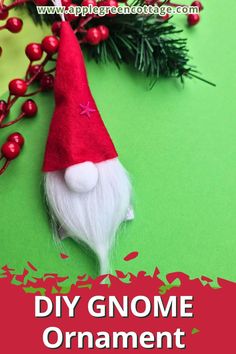 an ornament is hanging from a christmas tree