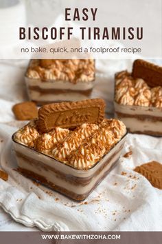 an easy biscoff trirami recipe with no bake