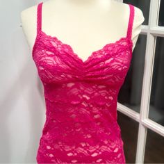 Nwot Pins & Needles Pink Lace Camisole Tank Top A Pink Lace Cami That Is Sheer, Stretchy And Works Equally Well For Layering Or Lounging. ~Size Small ~90% Nylon ~10% Spandex ~Machine Wash, Cold Lace Camisole Top In Flirty Style, Lace Fitted Camisole For Loungewear, Fitted Lace Camisole For Loungewear, Fitted Camisole Bra For Loungewear, Fitted Bra With Delicate Straps, Lined Camisole Tops, Feminine Fitted Camisole Bra, Lace Tops With Underwire And Bra Friendly Design, Fitted Camisole With Delicate Straps In Coquette Style