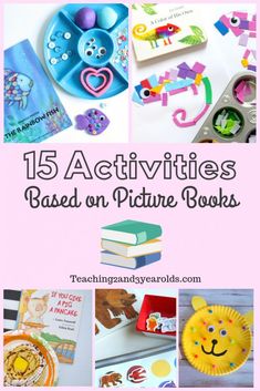 15 activities based on picture books to teach children about the different things they are doing