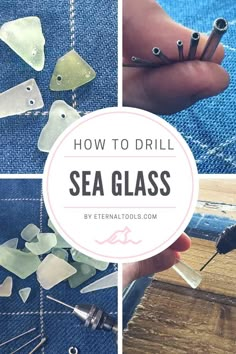 how to drill sea glass in different ways