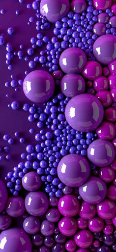 an abstract purple and blue background with lots of bubbles