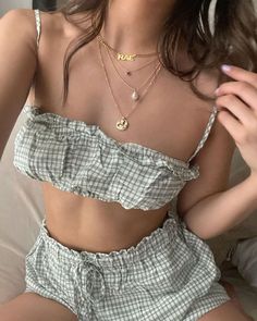 Pijamas Women, Skincare 101, Sleepwear Fashion, Summer Skincare, Comfy Outfits, Cute Casual Outfits, Teen Fashion, Look Fashion