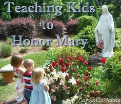 Honoring Mary in the month of May- easier than you think. Marian Garden, Mary's Garden, Catholic Icing, Mary Garden, Star Student, Mary Catholic