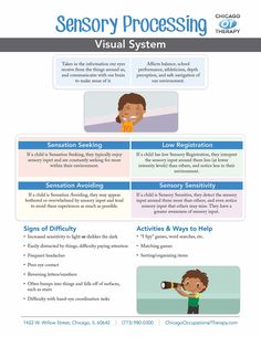 Occupational Therapy Infographic Sheets - Chicago Occupational Therapy Sensory Integration Therapy