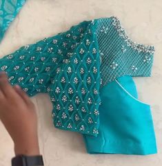 Gown Blouse Designs Latest, Bridal Blouse Designs Puff Sleeves, Net Hands Maggam Work Blouses, Simple Blouse Work Designs Embroidery, Ariwork Blouse Designs, Cut Work Blouse Designs Pattern, Simple Net Blouse Designs, Net Aari Work Blouse Designs, Net Hands Blouse Designs