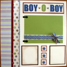 Boy Oh Boy scrapbook layout Mom And Me