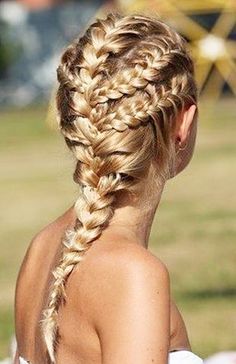 Golden Hairstyle, Fishtail Braid, Cool Braid Hairstyles, Cool Braids, Penteado Cabelo Curto, Festival Hair, Braids For Long Hair, Box Braids Hairstyles, French Braid