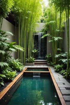 20 Small Garden Waterfall Ideas – ToolzView Small Pool Fountain Ideas, Water Feature Garden Ideas, Home Garden Waterfall Ideas, Waterfall Outside House, Courtyard Waterfall, Courtyard Pond, Flower Waterfall Garden, Terrace Waterfall Ideas