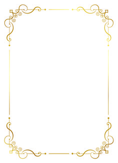 an ornate gold frame with swirls and scrolls on the edges is shown in this image