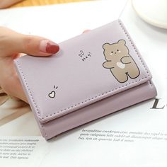 Main Material: PU Lining Material: Polyester Item Width: 2 cm Item Length: 10.7cm Item Height: 8.3cm Cute Small Purse, Cat Wallet, Soft Girl Clothes, City Light, Cartoon Bag, Hello Kitty Coloring, Cute Wallets, Hello Kitty My Melody, Kawaii Animals