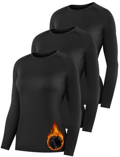 PRICES MAY VARY. WARMING PERFORMANCE: Our women's thermal long sleeve shirts offers superior warmth and insulation. Ideal for added comfort and warmth in cold weather. ROUND NECK DESIGN: This ladies fleece lined shirts features a classic crew neck design. Provides coverage and comfort with a timeless and versatile look. LIGHTWEIGHT & SOFT: This women's fitted top is made of lightweight and soft material. To ensure comfortable and cozy wear, suitable for all-day wear in various occasions. EXCELLE Thermal Wear, Compression Long Sleeve, Cozy Wear, Womens Thermal, Basic Design, Thermal Long Sleeve, Compression Shirt, Fitted Top, Body Warmer