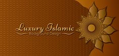 luxury islamic background with golden flowers