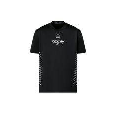 LOUIS VUITTON® - Technical Performance T-shirt - Black Lv Shirt, Louis Vuitton Gifts, Cup Logo, Louis Vuitton Official Website, Americas Cup, Stole Scarf, Graphic Style, Timberlands Shoes, Leather Denim