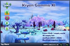 an advertisement for the game skyon camma xi, with trees and mountains in the background