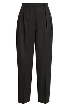 Altuzarra Emmett Pleated Virgin Wool Tapered Leg Pants | Nordstrom Pants Nordstrom, Tapered Legs, Leg Pants, What To Wear, Nordstrom, Relaxed Fit, Wool, Wardrobe, Free Shipping