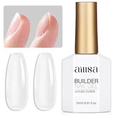 AILLSA Builder Gel Shapes Perfect Curves: AILLSA builder gel nail polish has a moderate viscosity and leveling, so with a light application, it self levels out and covers your nail surface, evenly filling in every imperfection in your nail. Then hard gel excellent shaping ability can accurately shape the apex of your nails, making the manicure look more fuller.
Clear And Natural, Strong Versatility: AILLSA nail strengthener gel are highly transparent and can naturally fit in with your own nails, so it will blend in perfectly in any occasions.The clear color also makes it easier for you to use with other u v nail polish gel, such as jelly gel nail polish, glitter gel nail polish, pastel gel polish, etc.,and even nail stickers decals, to create a richer and more varied nail arts. Nails Transparent, Nail Strengthening, Nails Making, Builder Gel Nails, Gel Nail Extensions, Nail Stickers Decals, Nail Repair, Glitter Gel Nails, Builder Gel