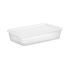 a plastic container on a white background