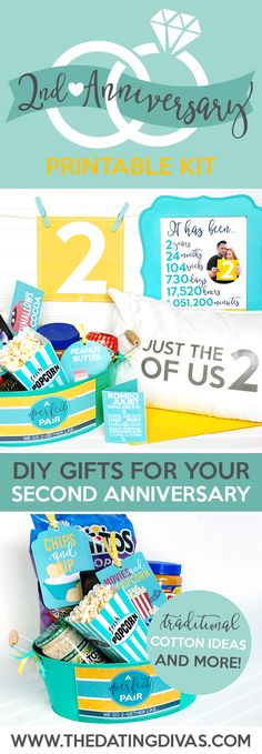 the ultimate anniversary gift set for two years old and older is on display in this ad