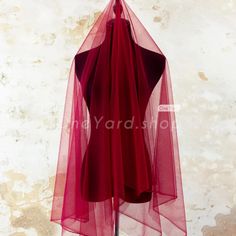 classic merlot soft and lightweight tulle dress fabric Merlot Color, Flowing Dresses, Organza Fabric