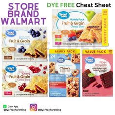 an advertisement for some kind of fruit and grain product with the words, store brand walmart