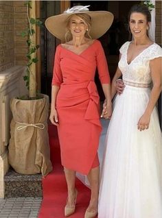 Orange Mother Of The Bride/Groom Dresses Simple Tea-length Evening Gowns Wedding Guest Dress sold by Wedding store on Storenvy Gowns Wedding Guest, Lady Like Style, Mother Of The Bride Fashion, Bride Groom Dresses, Copper Dress, Georges Chakra, Mother Of The Bride Gown, Mother Of Groom Dresses, Groom Dresses