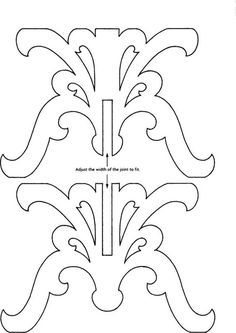 an image of a pattern that is being used to make the design for a vase