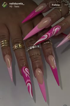 Libra Nails, Ambre Nails, Stilettos Nails, Stilleto Nails Designs, Nail Tutorial Videos, Acrylic Nail Polish, Tapered Square Nails, Wow Nails, Long Acrylic Nail Designs