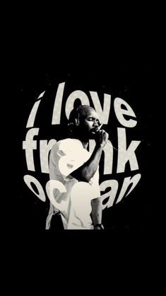 a black and white photo with the words i love frank