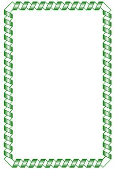 a square frame with green braiding around it