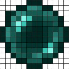 an image of a green square with squares in the shape of a flower on it