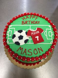 Soccer Cookie Cake, Soccer Sheet Cake Ideas, Soccer Cake Diy, Soccer Cake Ideas For Boys, Soccer Cookie Cake Ideas, Soccer Themed Cake, Soccer Field Birthday Cake, Men Cupcakes, Soccercake Soccer Birthday