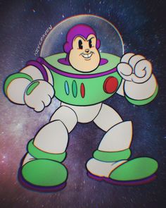 an image of a cartoon character in space