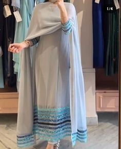 New Party Wear Dress, Bollywood Anarkali, Simple Dress Casual, Georgette Material, Dress Pakistani, Pakistani Women, Pakistani Style, Pakistani Dresses Casual, Pakistani Fancy Dresses