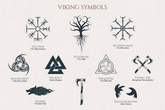 an image of viking symbols and their meanings