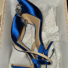 Brand New Never Worn Size 9 Chic Blue Heels For Prom, Jewel Badgley Mischka, Badgley Mischka Shoes, Badgley Mischka, Shoes Women Heels, Shoes Heels, Color Blue, Women Shoes, Brand New