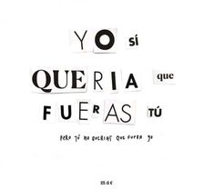 an advertisement for the spanish language book yo queria fueras, which is written in