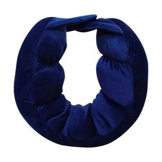 a blue scrunffle is shown on a white background and it's in the shape of a circle