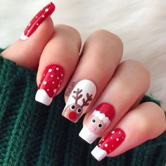 Lys Makeup, Simple Christmas Nails, Xmas Nail Art, French Pedicure, Holiday Nail Designs