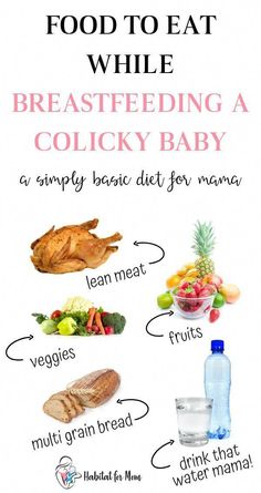 the food to eat while breastfeeding a baby is shown in this graphic diagram