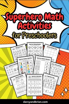 superhero math activities for preschoolers