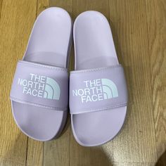 Absolutely Gorgeous The North Face Womens Shoes.Size 9 Casual Purple Slides For Spring, Purple Round Toe Slides For Spring, The North Face Slippers, The North Face Slides, North Face Sandals, The North Face Jacket Purple, North Face Slippers, Purple North Face, The North Face Shoes