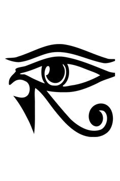 the eye of horus, an ancient egyptian symbol for protection against evil spirits and demons