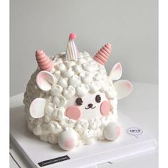 a cake made to look like a sheep