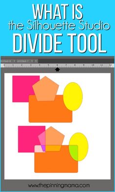 what is the silhouette studio divide tool for photoshopped images in adobe and wordpress?